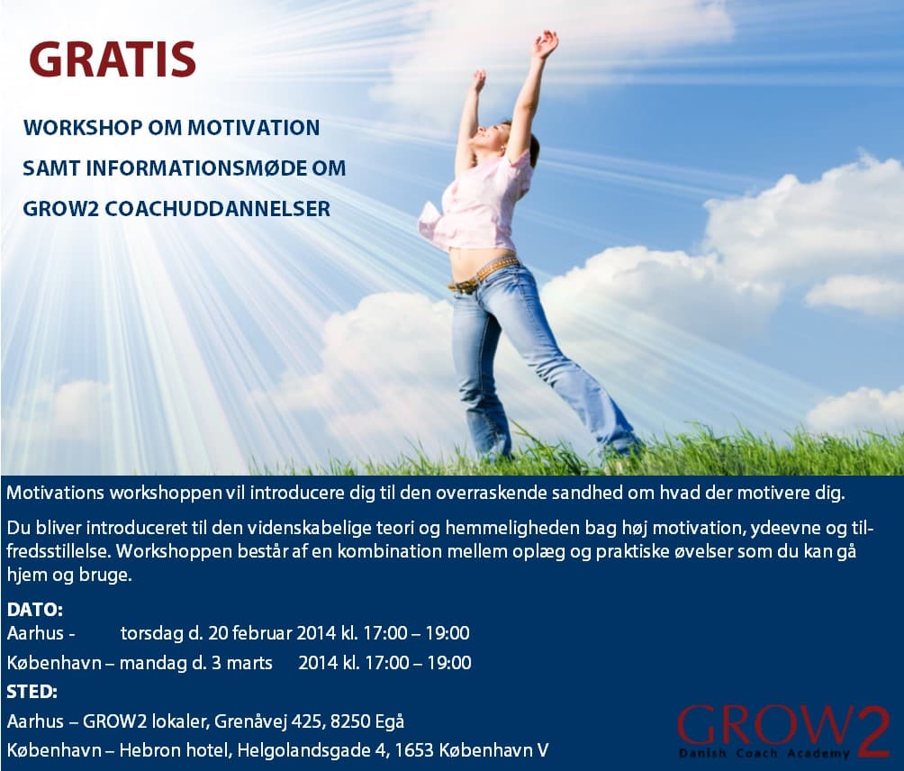 GRATIS Workshop om motivation samt informationsmøde